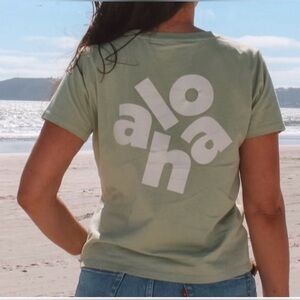 Beachly Guava Shop Hawaii Aloha Green T-shirt top XL